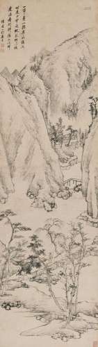 Zha Shibiao 1615-1698 査士標 | Seclusion in Mountains 深山策...