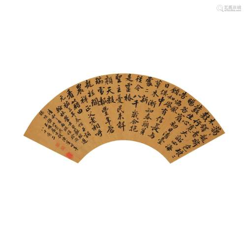 Qian Chenqun 1686-1774 錢陳群 | Shu Shi’s Poem in Running Sc...