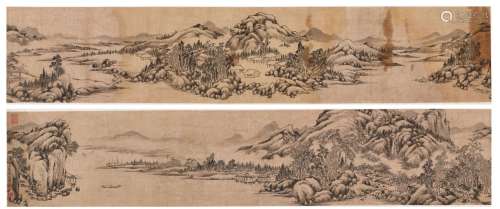 Dong Gao 1740-1818 董誥 | Landscape after Ancient Masters 仿...