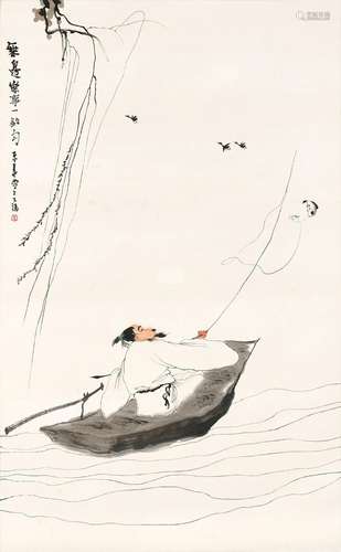 賈又福 樂釣圖 | Jia Youfu, Fishing