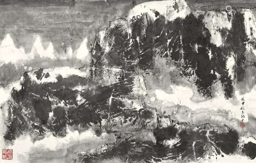 王己千 雪色峻嶺 | Wang Jiqian, Snowy Landscape