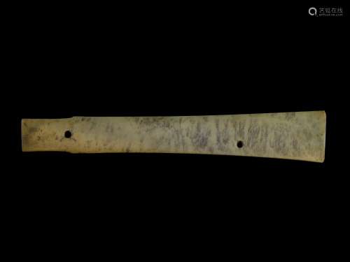 A jade ceremonial blade, Late Shang - Western Zhou dynasty |...
