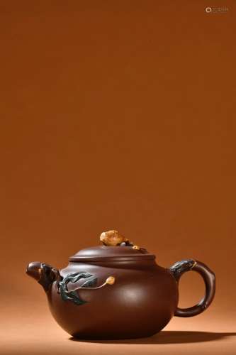 紫砂多子多福茶壶