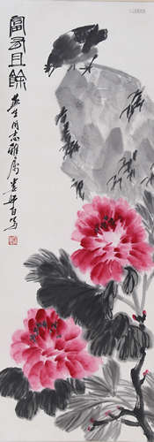 娄师白 花鸟 纸本立轴