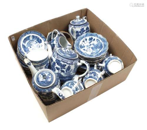 Box of porcelain tableware