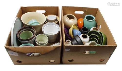 2 boxes with Adco earthenware