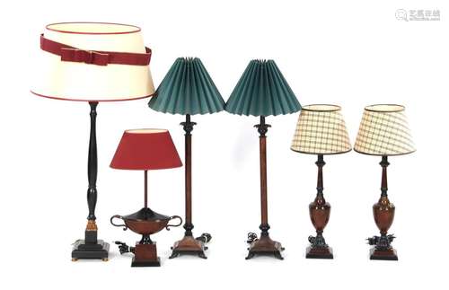 6 classic table lamps