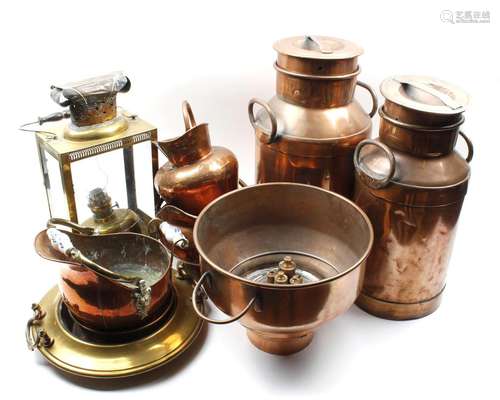 Lot copperware