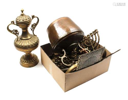 Box with copperware