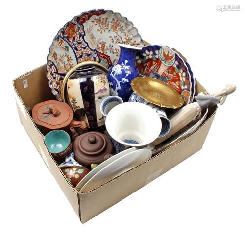 Box with various porcelain