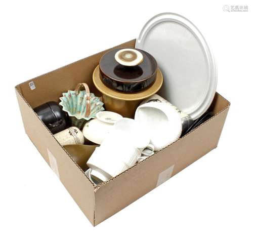 Box of various porcelain