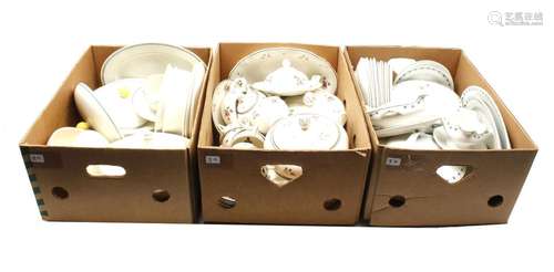 3 boxes earthenware