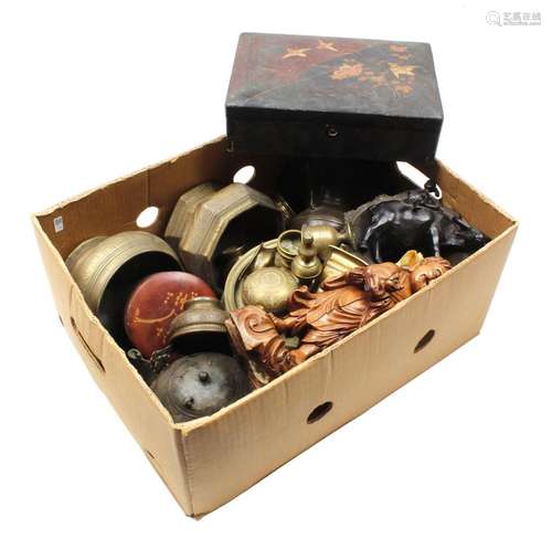 Box with oriental objects