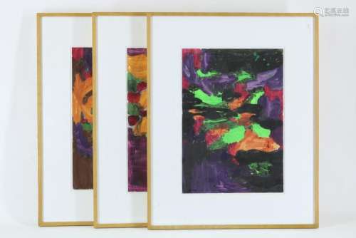 Frits Peeters, onges. kleurrijk abstract