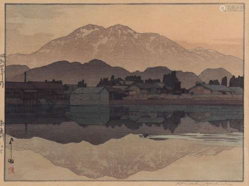 Hiroshi Yoshida "Itoigawa" Woodblock Print