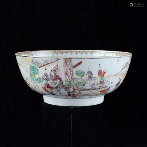 18th c. Chinese Export Porcelain Famille Rose Bowl