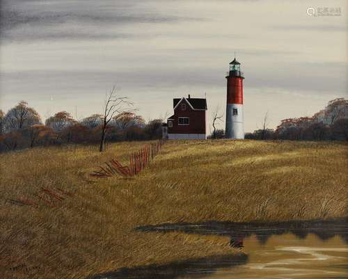 Thomas Kerry "Lighthouse" Acrylic on Canvas