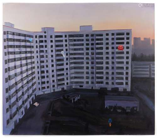 Zeng Hao "Building 117 Huajadi Oct. 2004" Painting