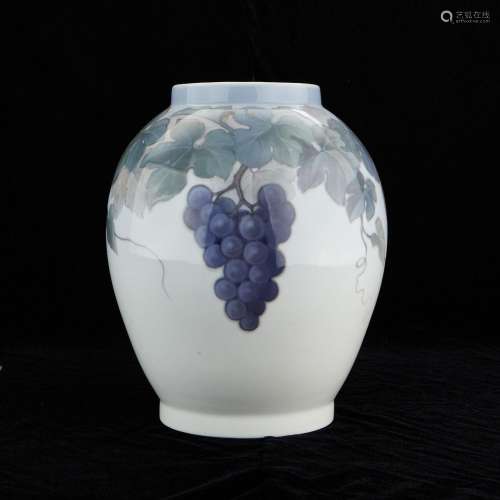 Royal Copenhagen Vase w/ Grapes ca. 1889-1922