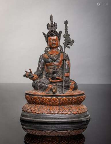 A Sino-Tibetan statue of Vajrapani. 9 1/2 in. (24 cm)