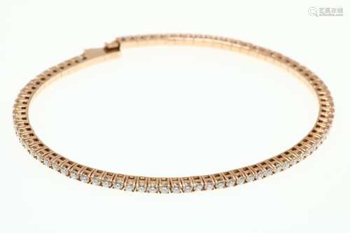 Rosegouden tennis armband