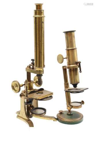 Brass microscope