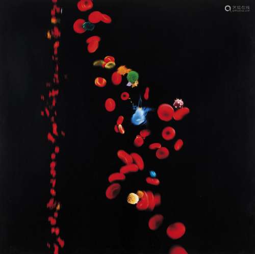 Daniel Canogar (b. 1964) "Blood Stream #1", 2004