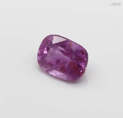 Loser facett. Saphir im Kissenschliff 1.00 ct