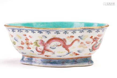 A Chinese famille rose porcelain bowl, Qing, 19th century, t...