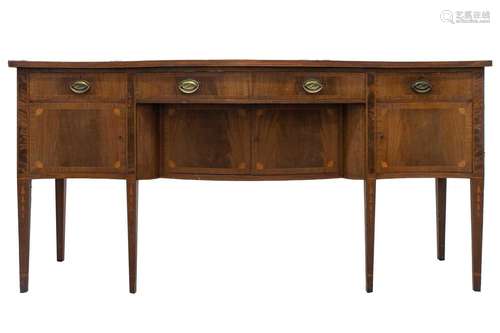 A Friedman Brothers 1929; a George III style inlaid mahogany...