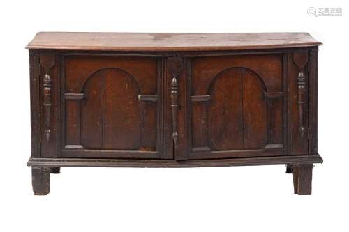 A George III probably North Country figured mahogany two-doo...
