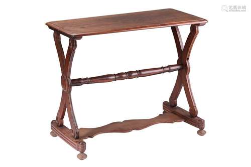 A 19th-century style Anglo-Indian padauk wood side table, pr...