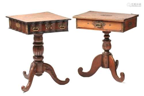 A 19th-century Dutch colonial, Sri Lankan, ebony and teakwoo...