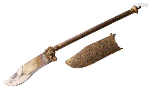 An Indian Bhuj (elephant axe), India Kutch, late 19th centur...