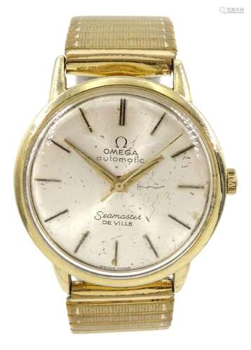 Omega Seamaster De Ville gentleman`s automatic gold-plated w...