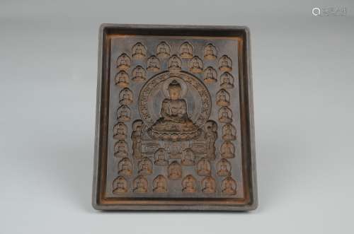Copper Thousand Buddha rubbing mold