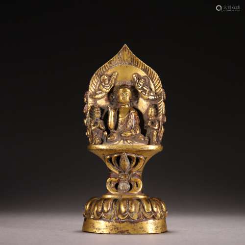 Gilt Bronze Wanfo Dynasty Ornament