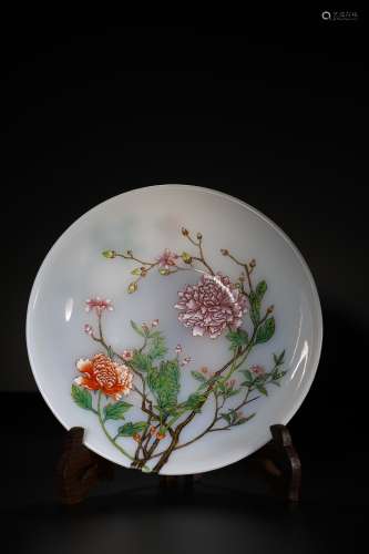 Feeder flower pattern melon fruit plate