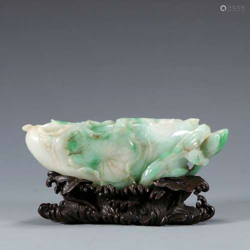 Jade Lotus Water Bowl