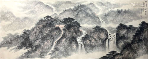 Fu Baoshi's picture of tiger and dragon dwelling