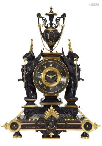 Nineteenth Century Gilt Bronze Clock