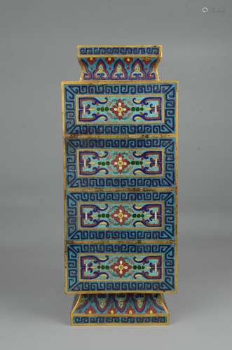 Cloisonne square bottle