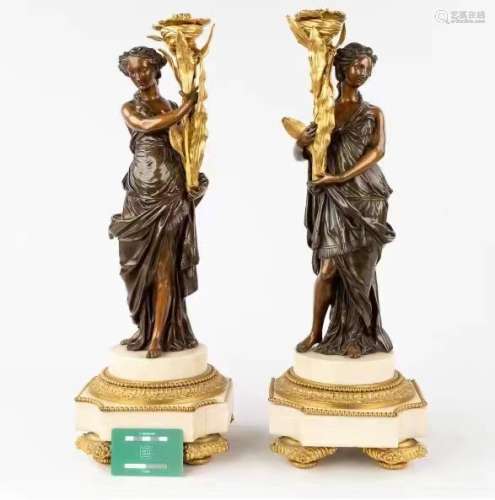Pair of Roman Classicism Sculptures
