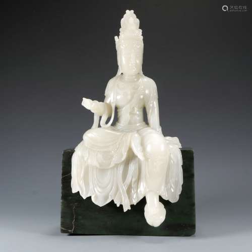 Hetian Jade Avalokitesvara