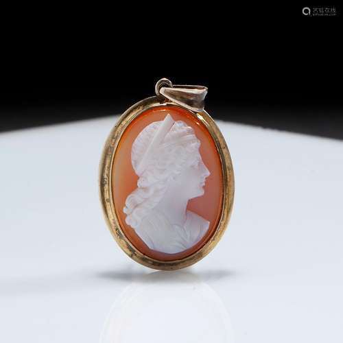 Cameo pendant, Italy 19th century