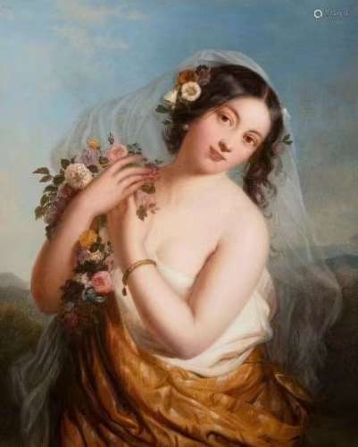 nineteenth century portrait oil painting