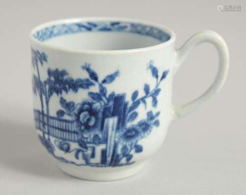 AN 18TH CENTURY WORCESTER EARLY PRINTED COFFEE CUP in under ...