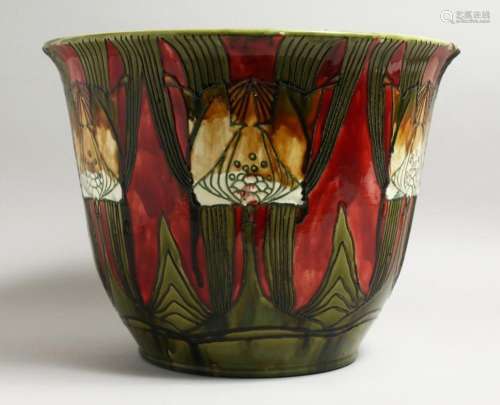 A GOOD MINTON SESSIONIST POTTERY JARDINIERE, pattern no. 72....