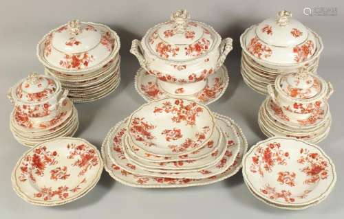 A VERY GOOD CHAMBERLAIN WORCESTER DINING SERVICE comprising:...