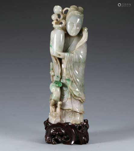 Emerald Guanyin Ornament